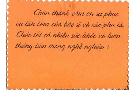 Cảm ơn các bác sĩ và phụ tá Nha khoa Lan Anh